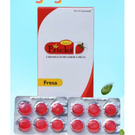 FRICKS STRAWBERRY CAJA X 120 CARAMELOS - Ecofarma